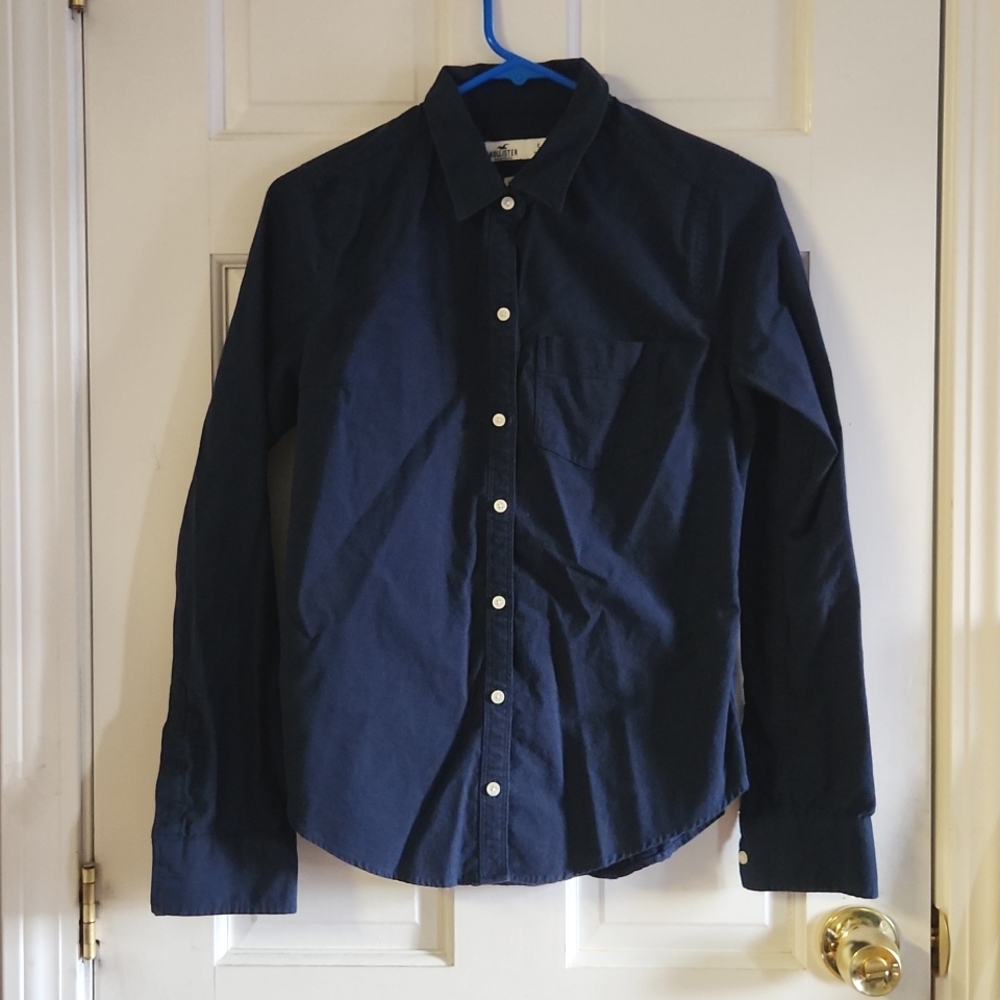 Hollister Stretch Button Up Business Casual Office Shirt